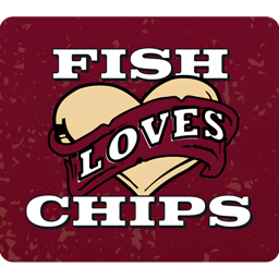 Fish loves chips logo.
